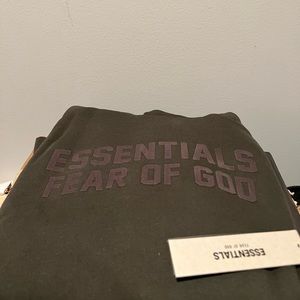 Fear of God Essentials Hoodie XL Off Black